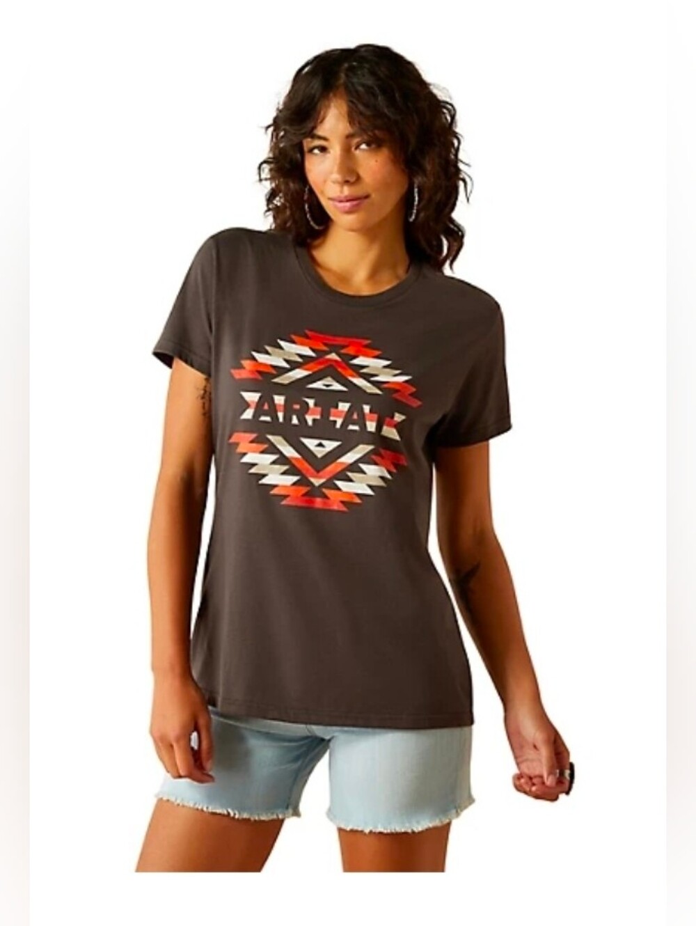 New XXL Ariat Women's Southwest Relaxed Fit Short Sleeve Graphic T-Shirt